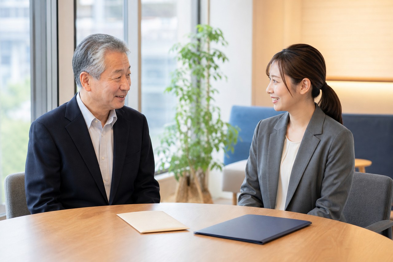 退職金の税金について会社の担当者に相談する人